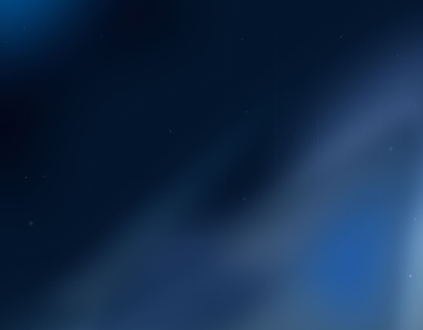 Abstract blue gradient background with subtle light effects.