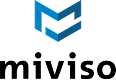 Modern logo design with blue accents.